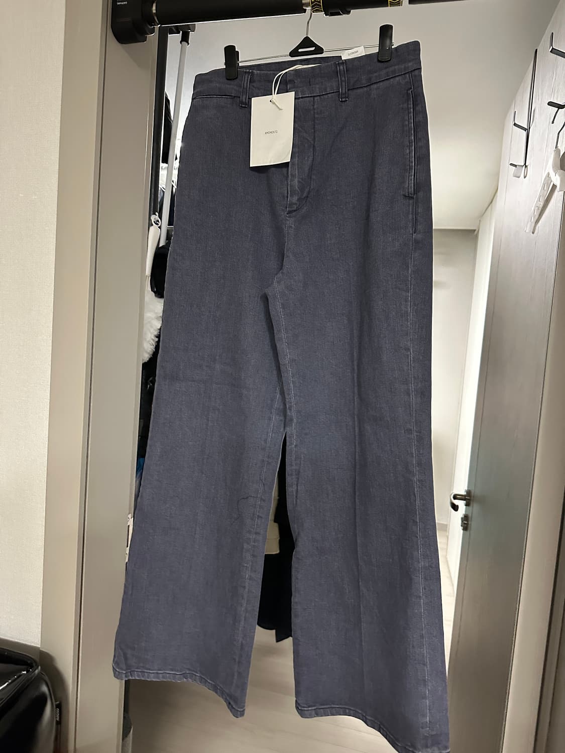 26ss 아모멘토 플레어 데님 블루 Men's Flared Denim 상품이미지10