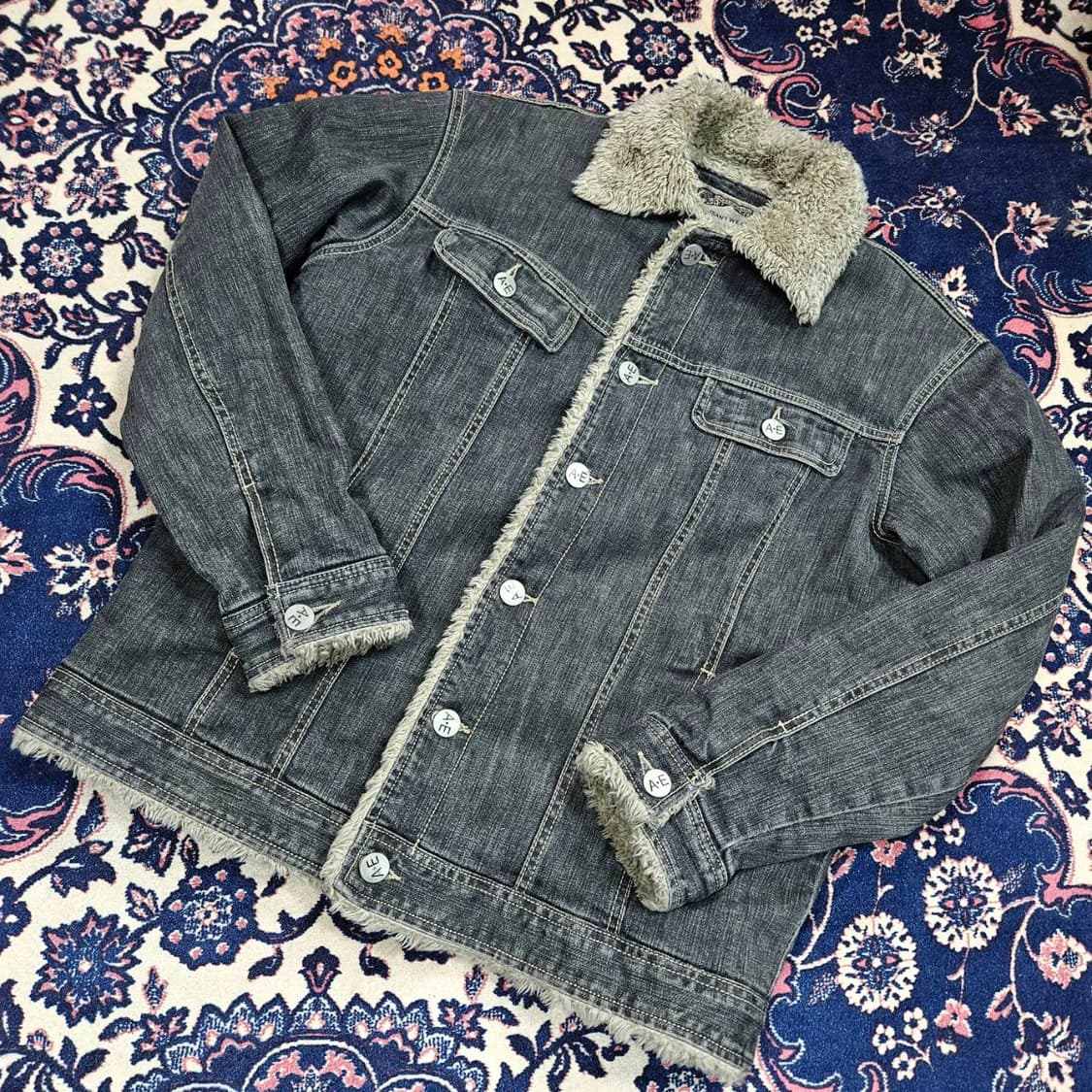 HALEMAND 양털 흑청 데님 자켓
L size 상품이미지1