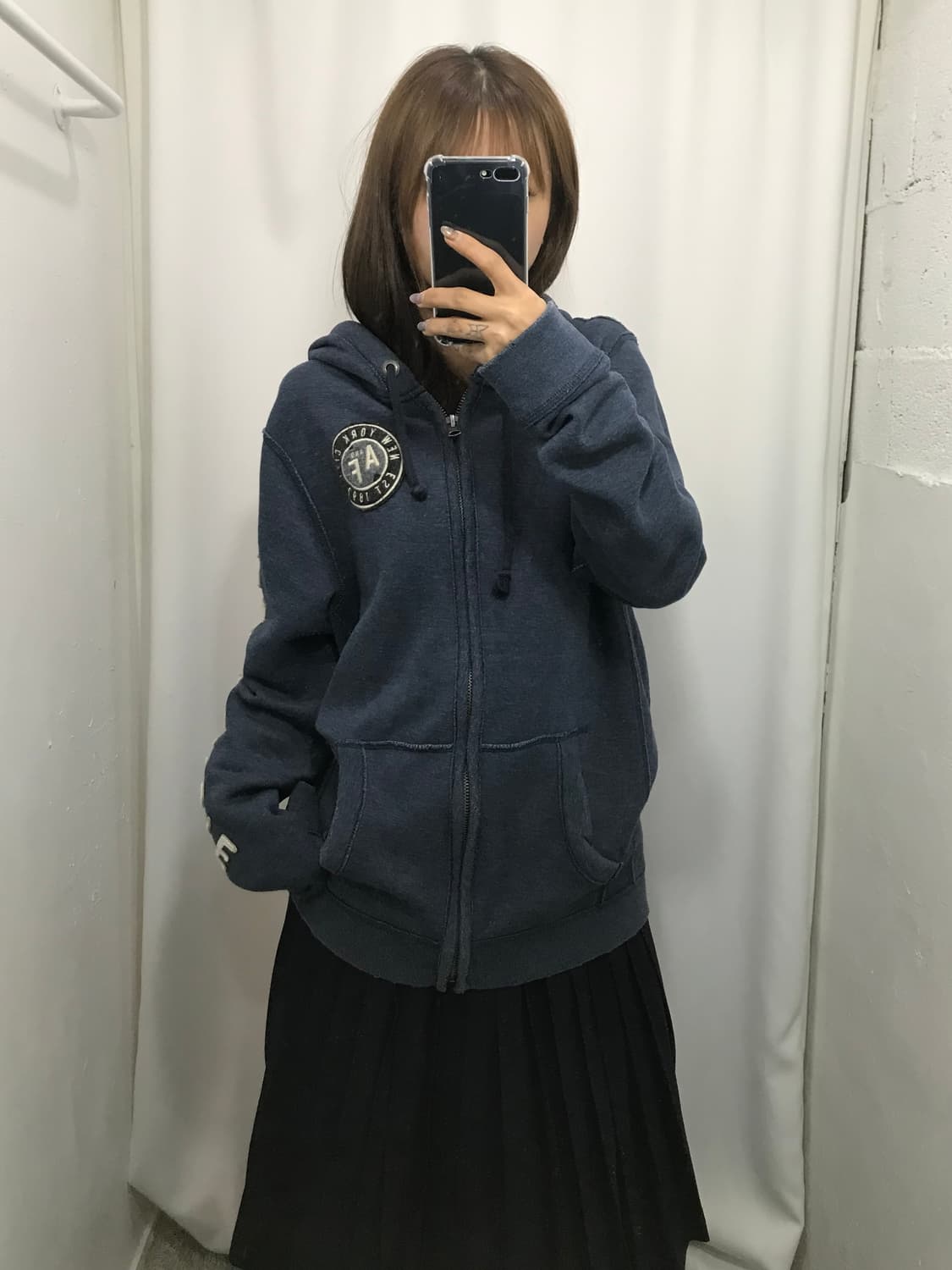 아베크롬비 네이비 후드집업 (L) 상품이미지2