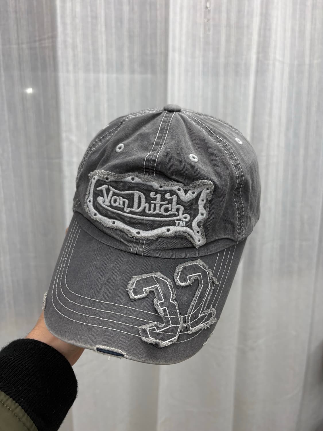 VonDutch 본더치 y2k 데미지 볼캡 모자 상품이미지1