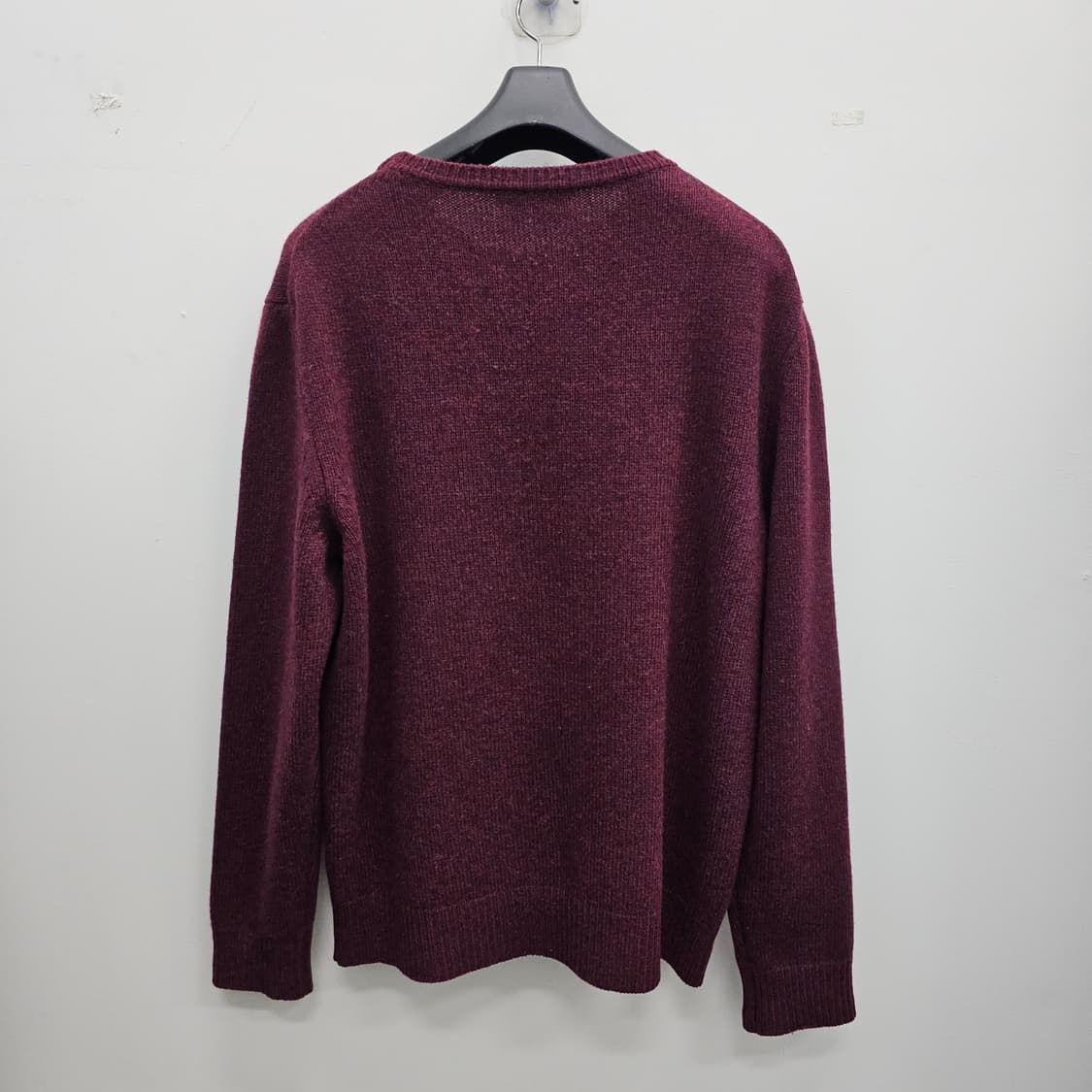 메종키츠네 빅헤드 버건디 니트 L 상품이미지3