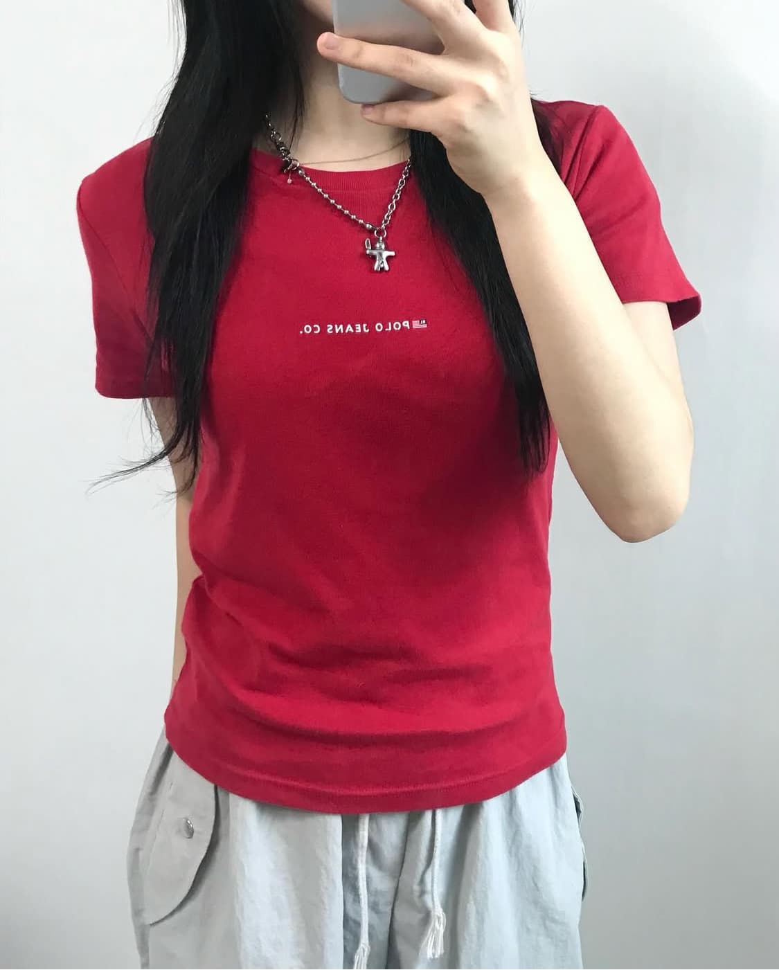Polo jeans 폴로진스 레드 성조기 티셔츠 상품이미지1