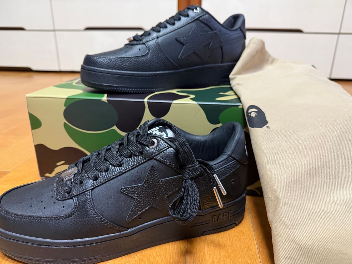 (새상품) 베이프스타 트리플블랙 #6 265 사이즈 상품이미지1