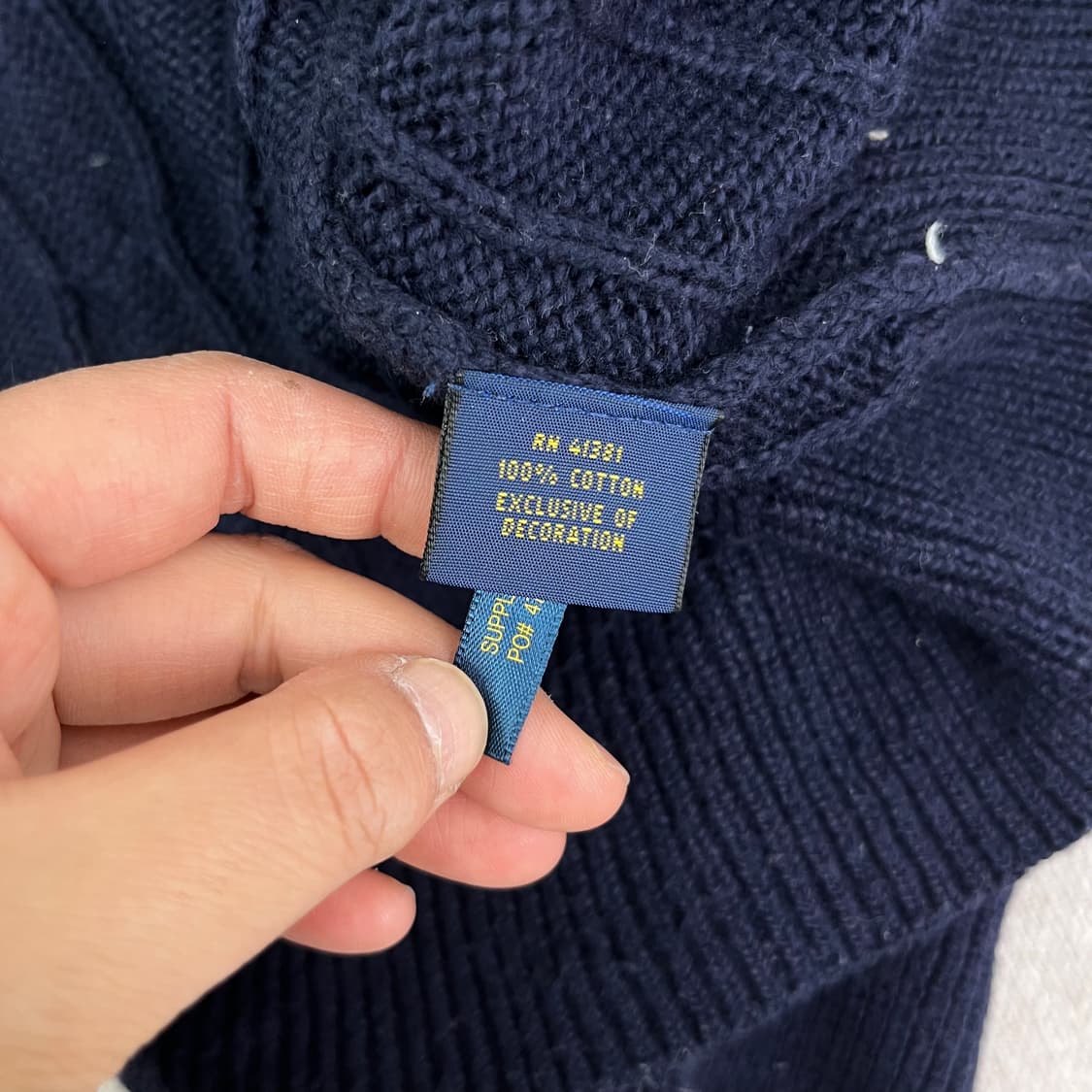 105 폴로 랄프로렌 꽈배기 반집업 니트 집업 상품이미지4