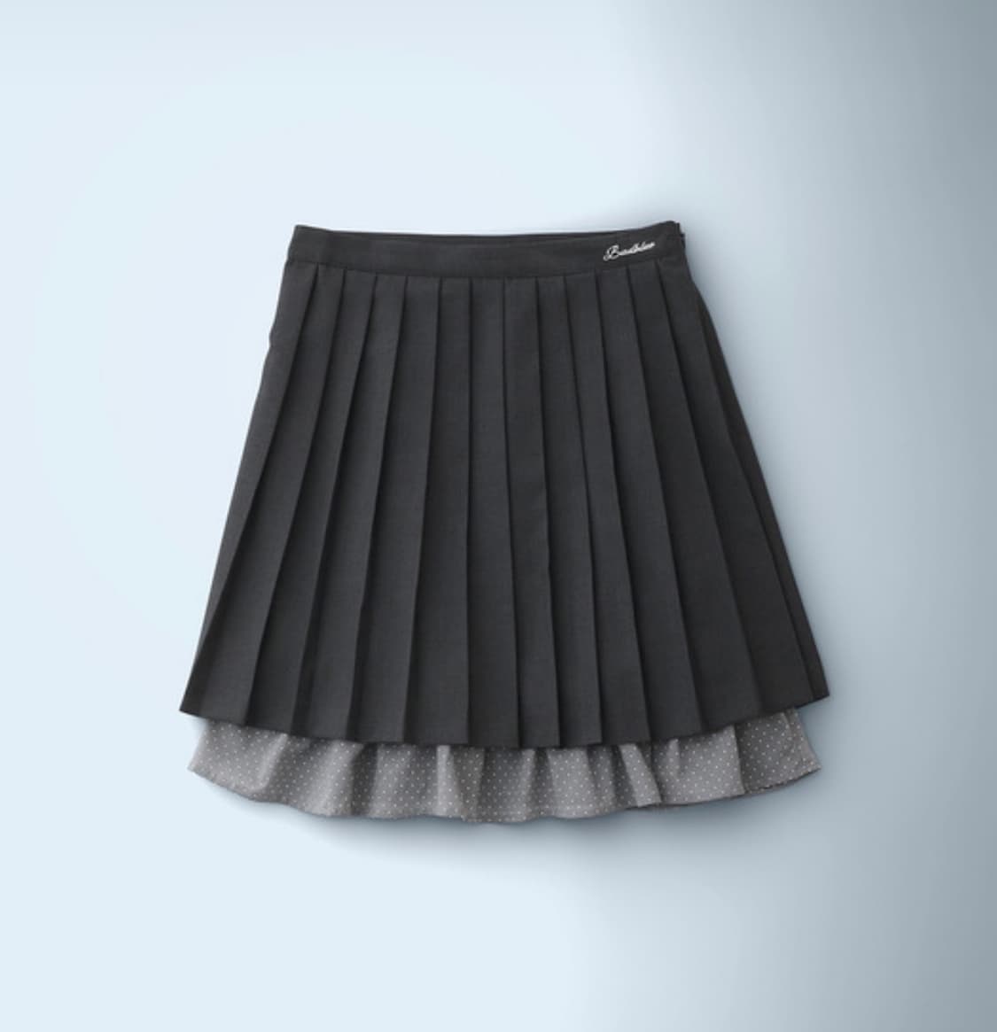 배드블루 P Pleats Mid Skirt Charcoal 상품이미지1