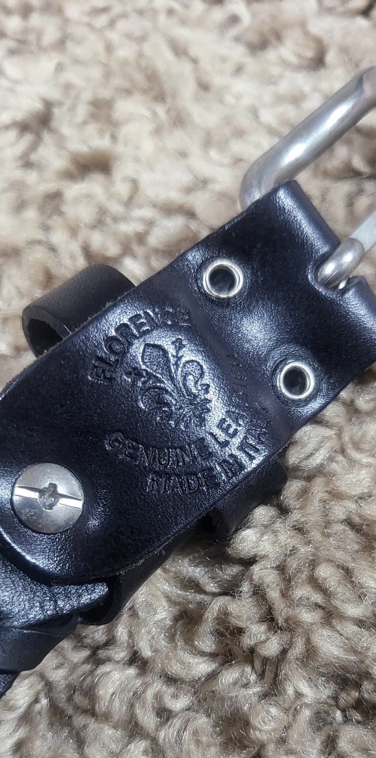 플로렌스 블랙 가죽 벨트 미사용 상품이미지1