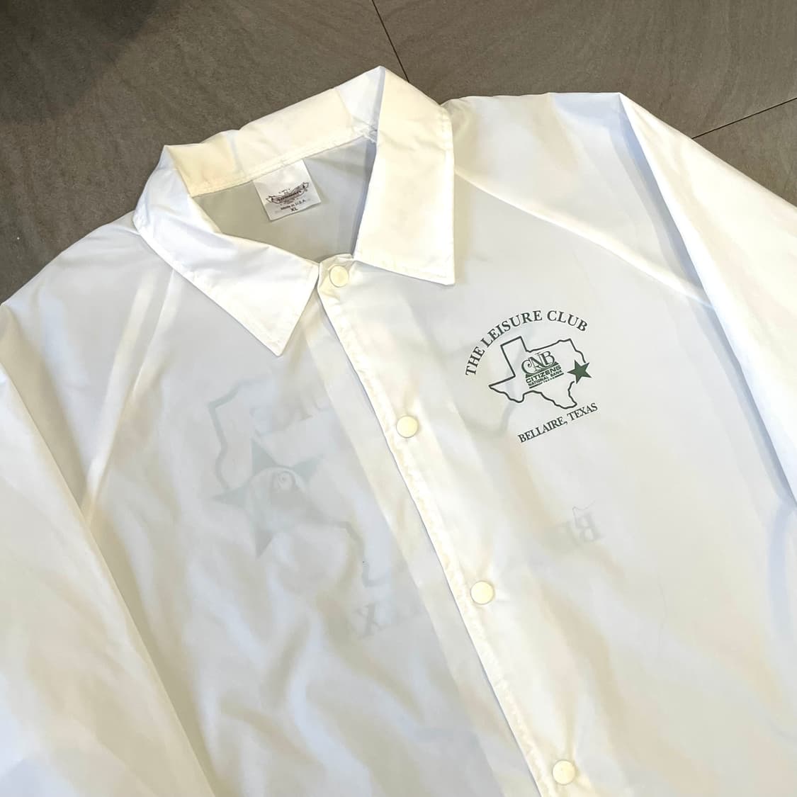 Usa 빈티지 화이트 나일론 코치 스타디움 자켓 상품이미지4