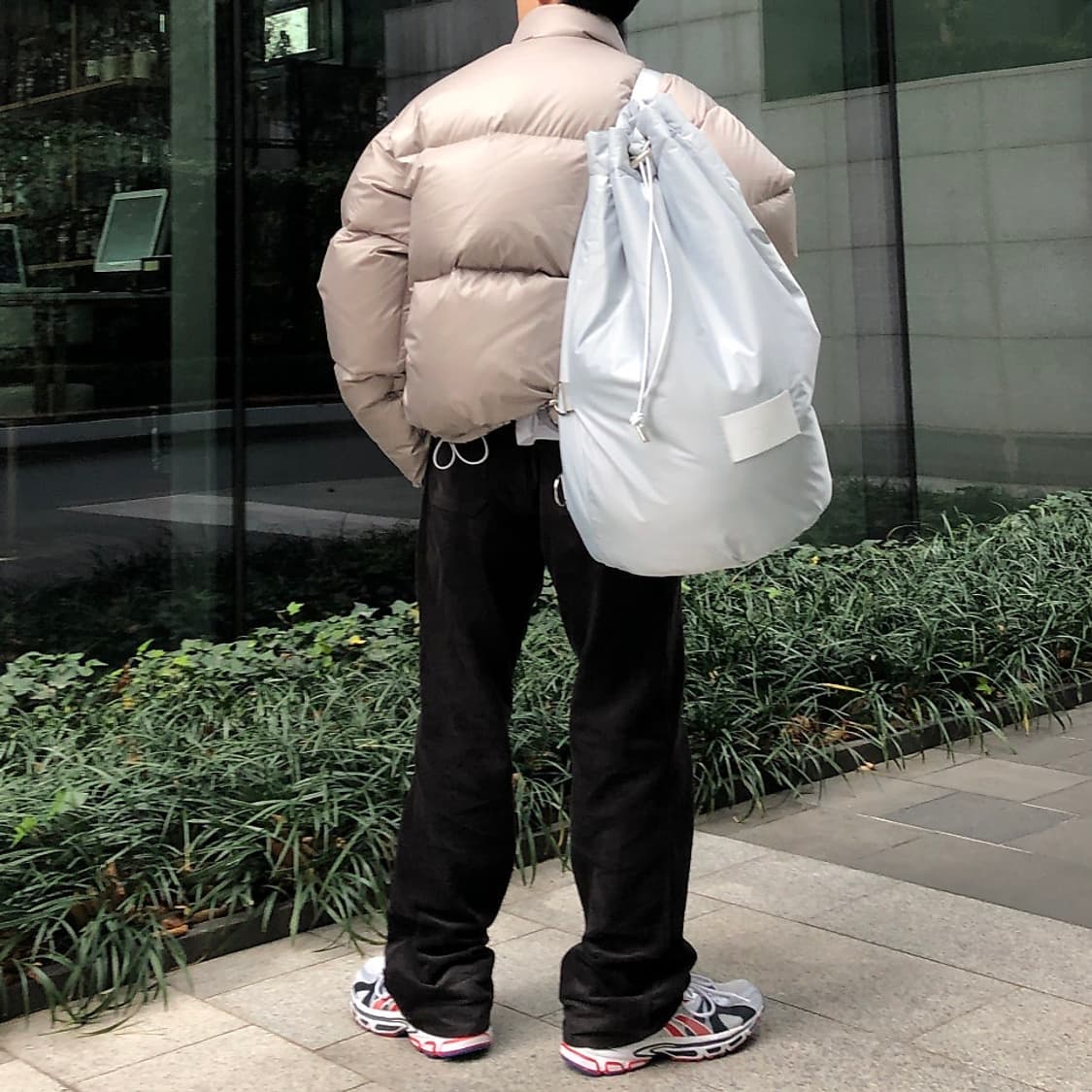 [105] 애프터프레이 x LLUD 숏패딩 라임베이지 상품이미지3