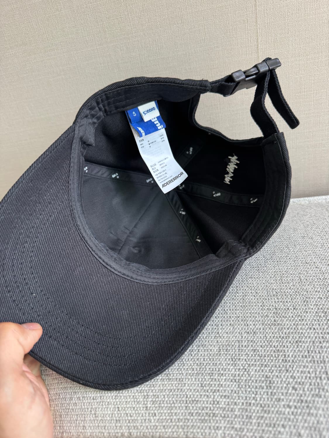 [ADERERROR] 아더에러 A캡 볼캡_블랙(S) 상품이미지6