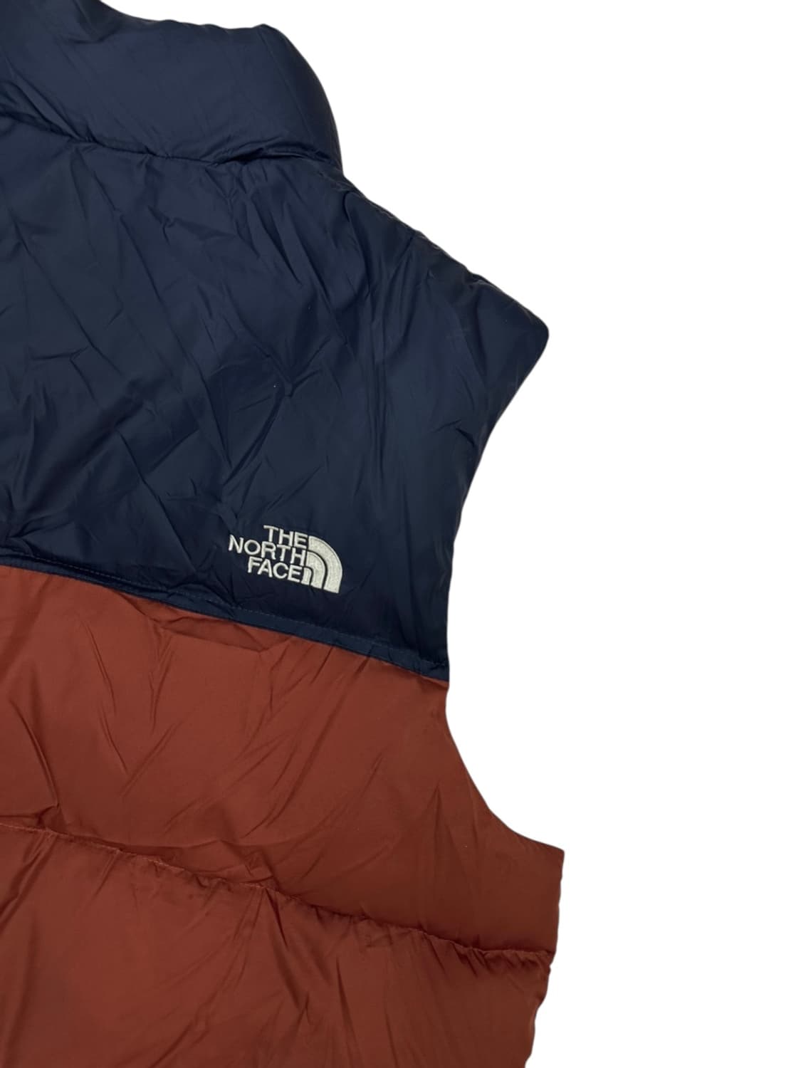 노스페이스 눕시 700 패딩조끼 네이비&브라운 (L) 상품이미지7