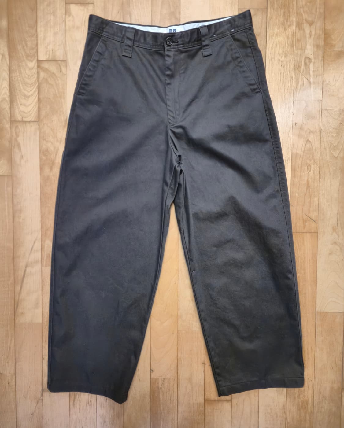 유니클로 U 와이드 치노 팬츠 브라운 82 상품이미지1