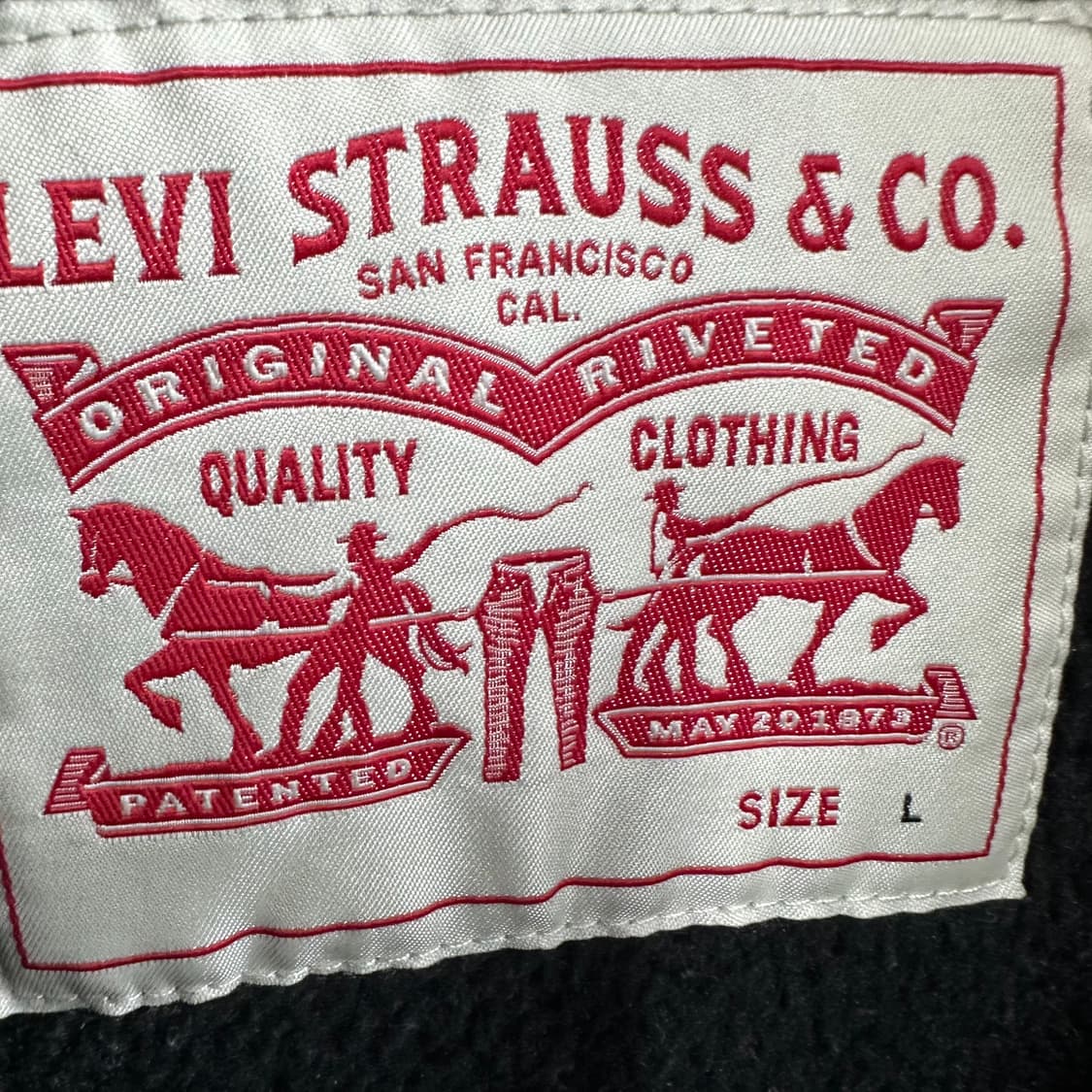 100 리바이스 남자 양털 뽀글이 점퍼 상품이미지3