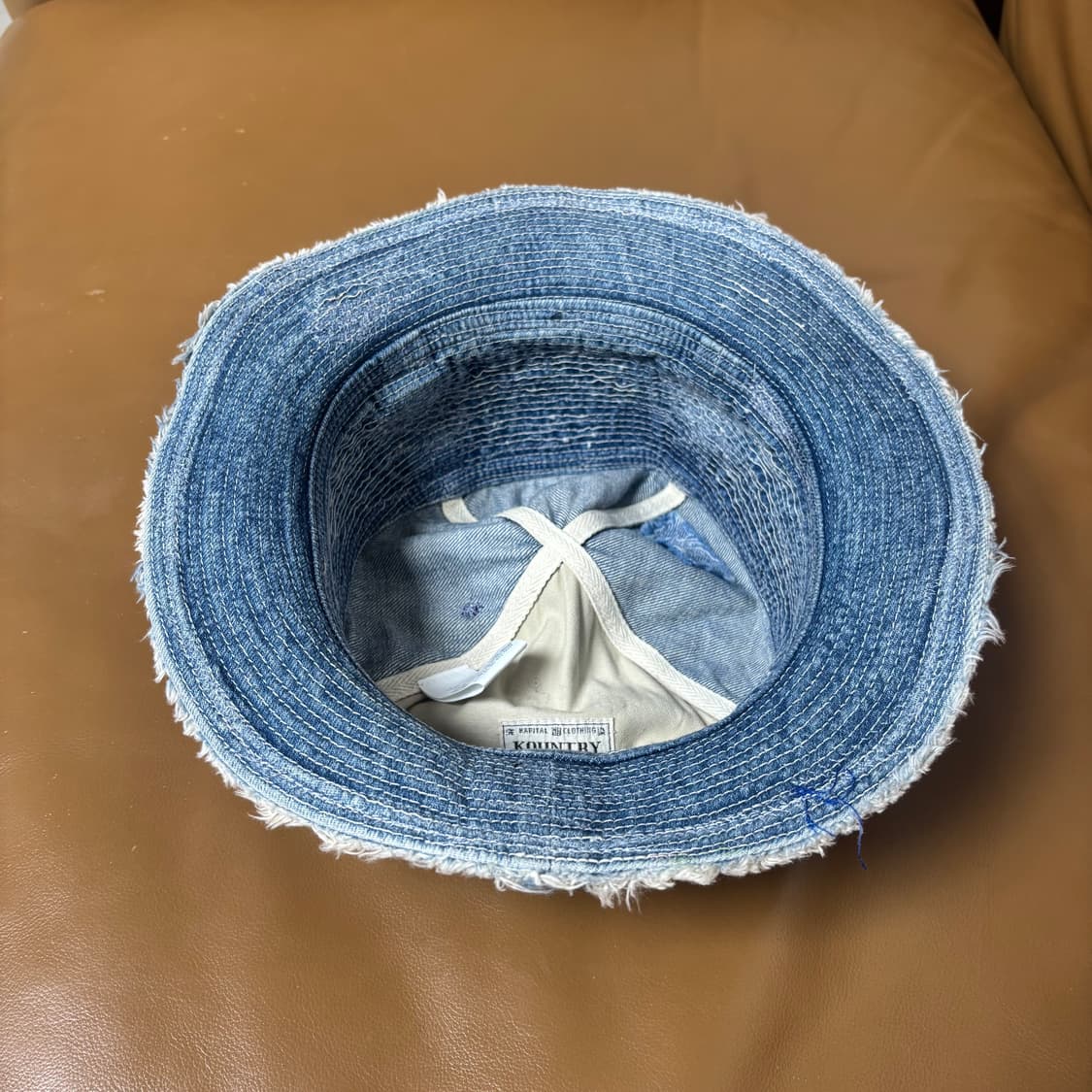 Kapital 캐피탈 노인과 바다 크러쉬 워시드 데님 버킷햇 모자 상품이미지7