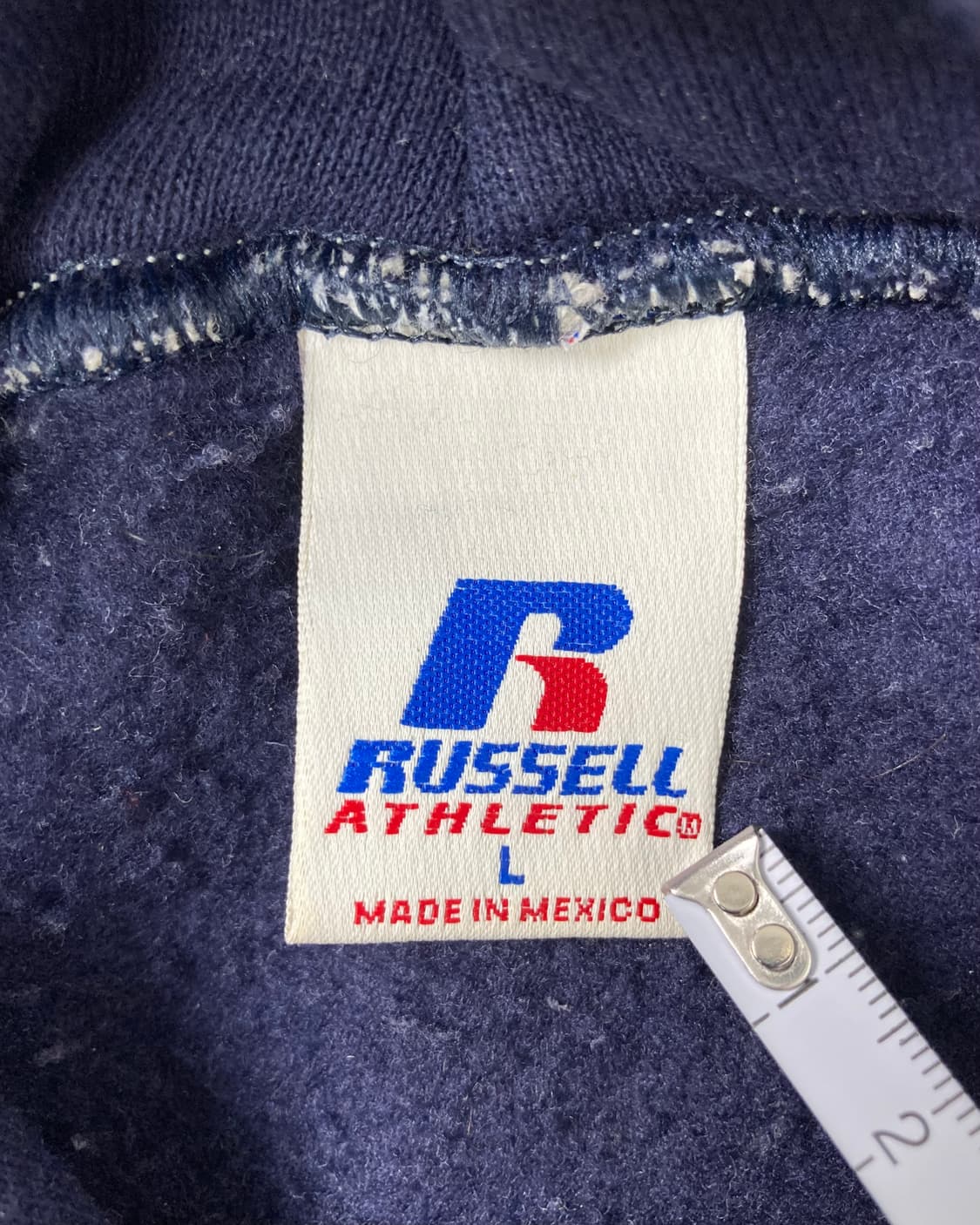 90s Russell Hoodie (navy/grey) 상품이미지3