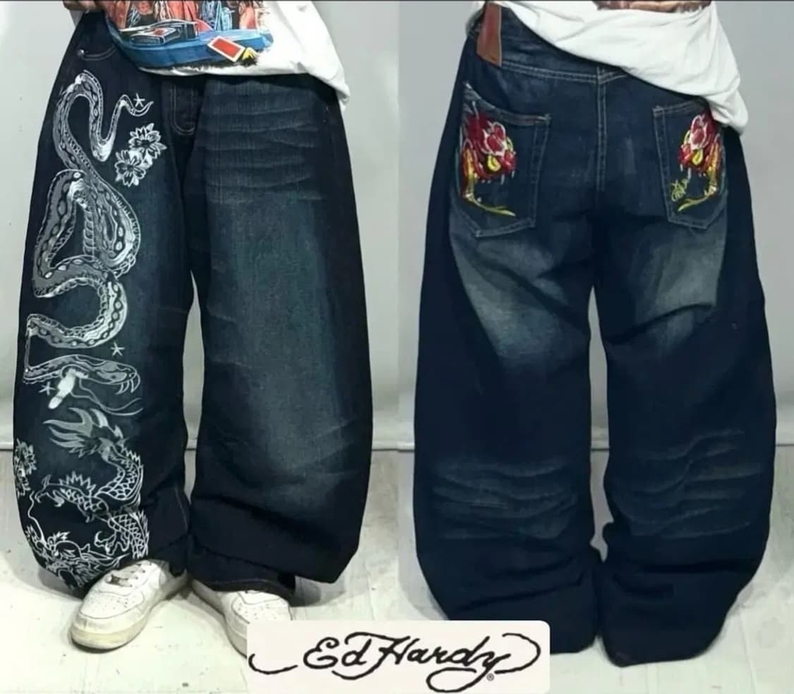 에드하디 크리스챤 오디저 라인 자수팬츠 상품이미지1