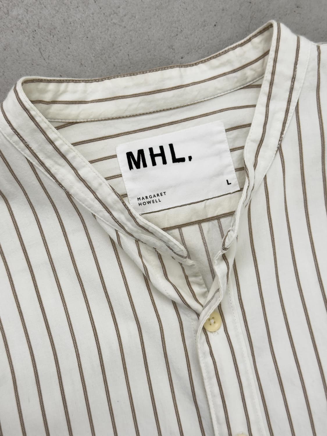 마가렛호웰 스트라이프 헨리넥 셔츠 상품이미지4