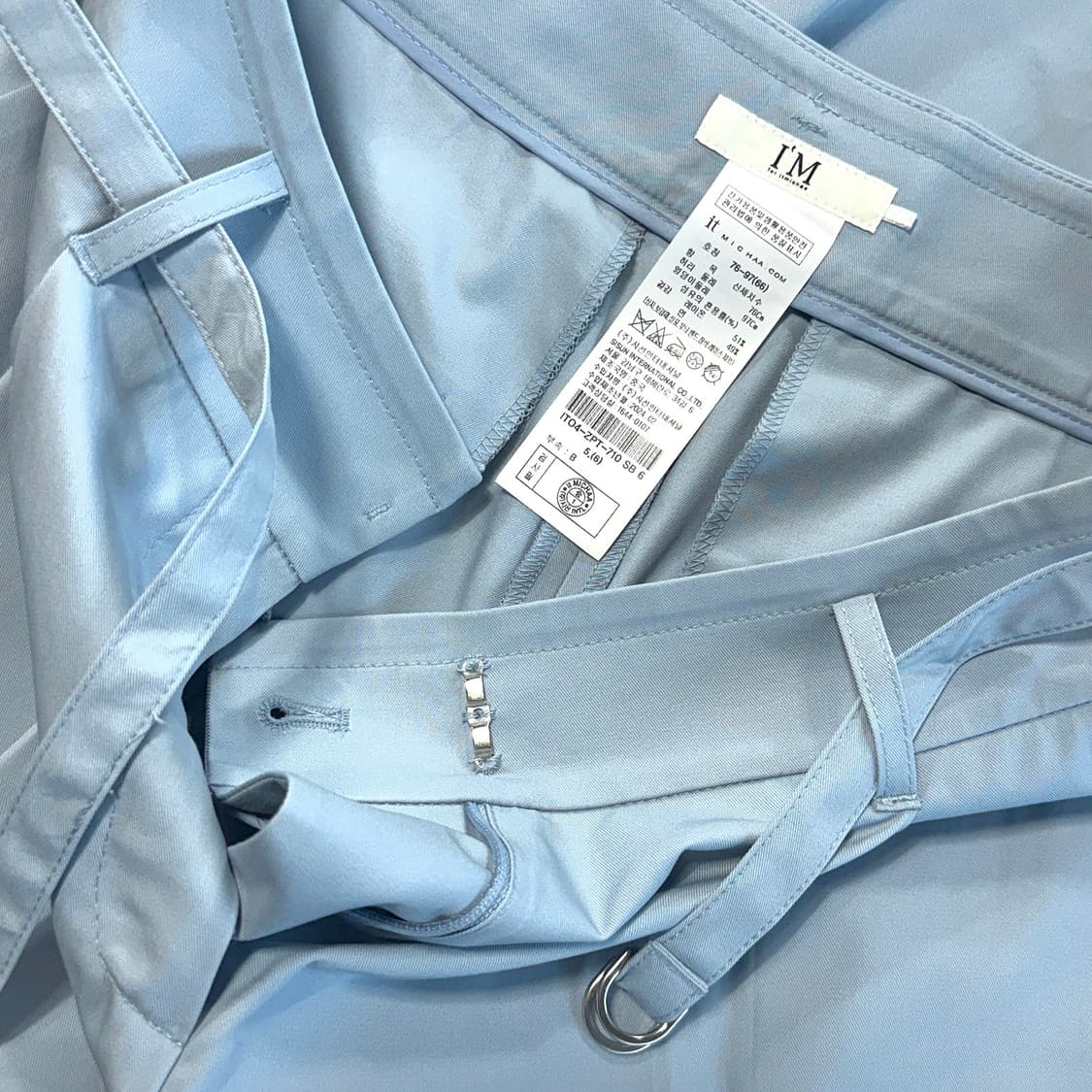 잇미샤 24 하이웨스트 턱 팬츠 상품이미지3