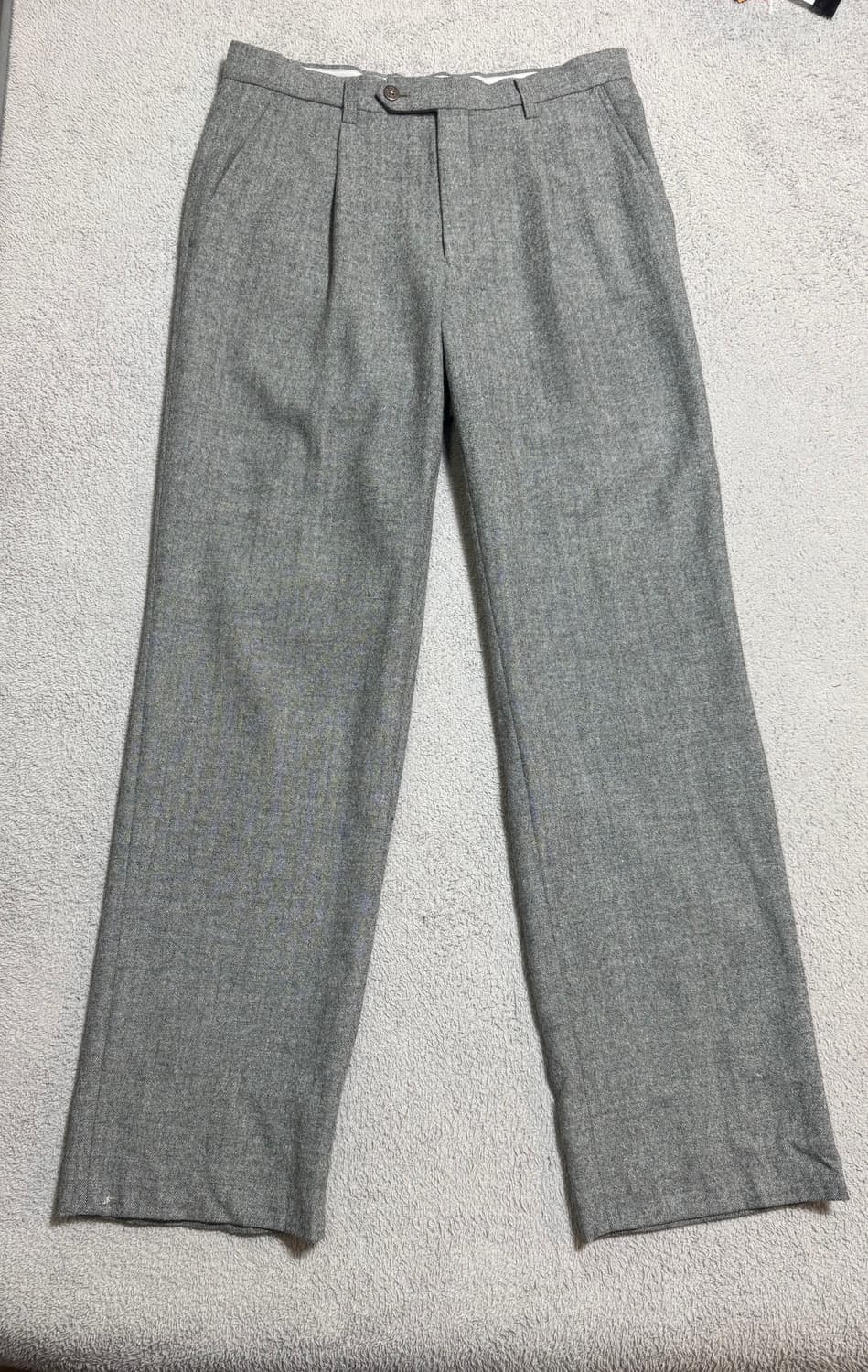 30-31 버버리 헤링본 체크 그레이 울팬츠 상품이미지9