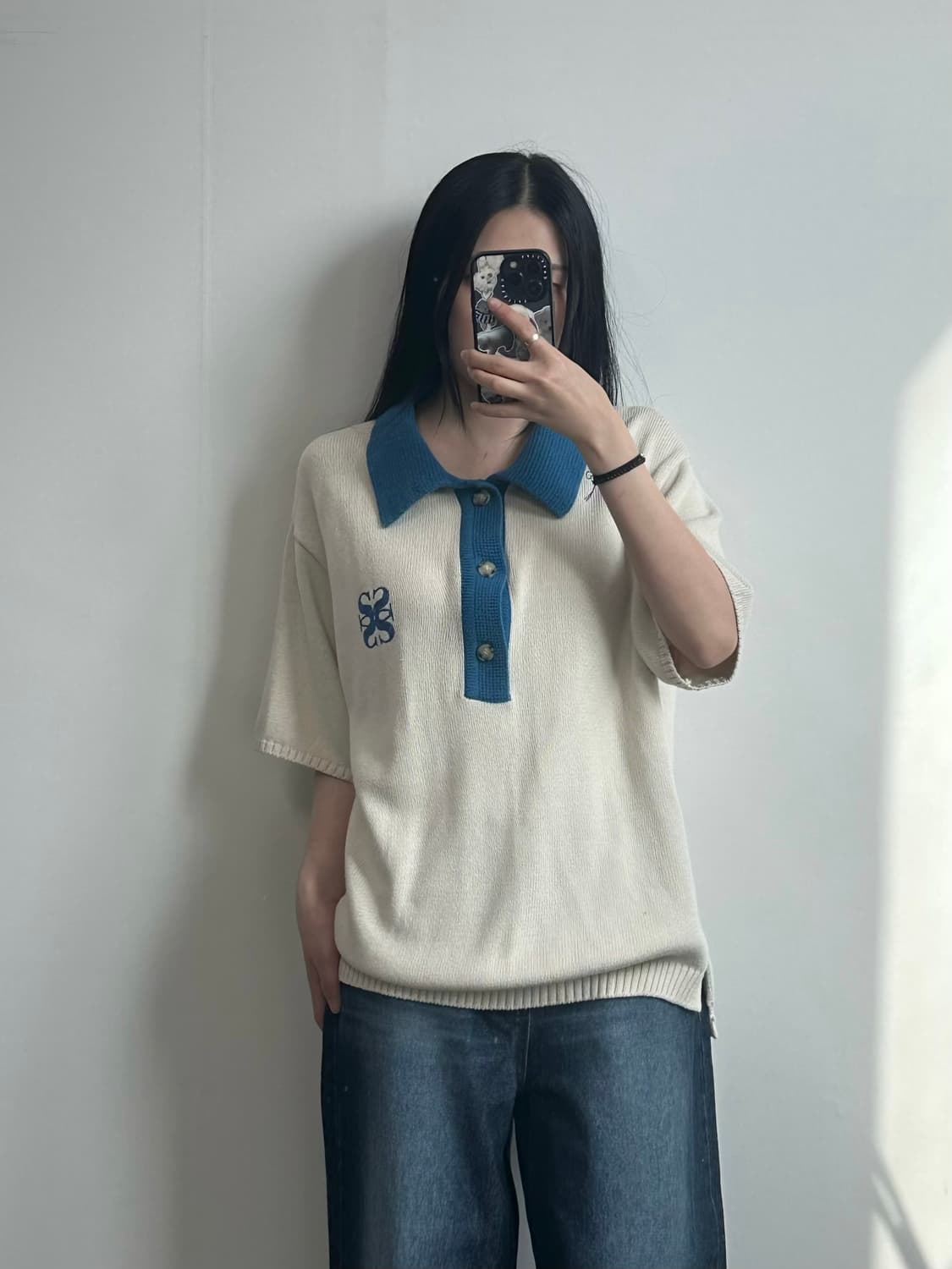 세터 나폴리 소프트 코튼 폴로 니트 상품이미지1