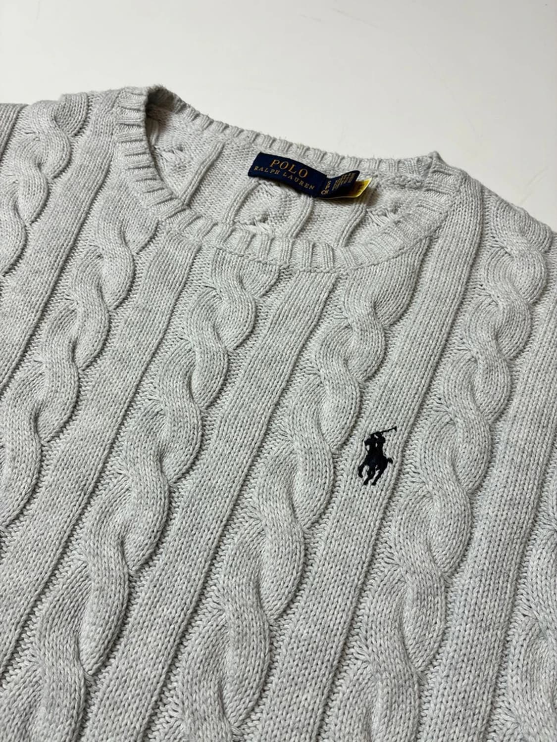 폴로 랄프로렌 시그니처 큐알 신형 포니 케이블 니트 PN8768 상품이미지3