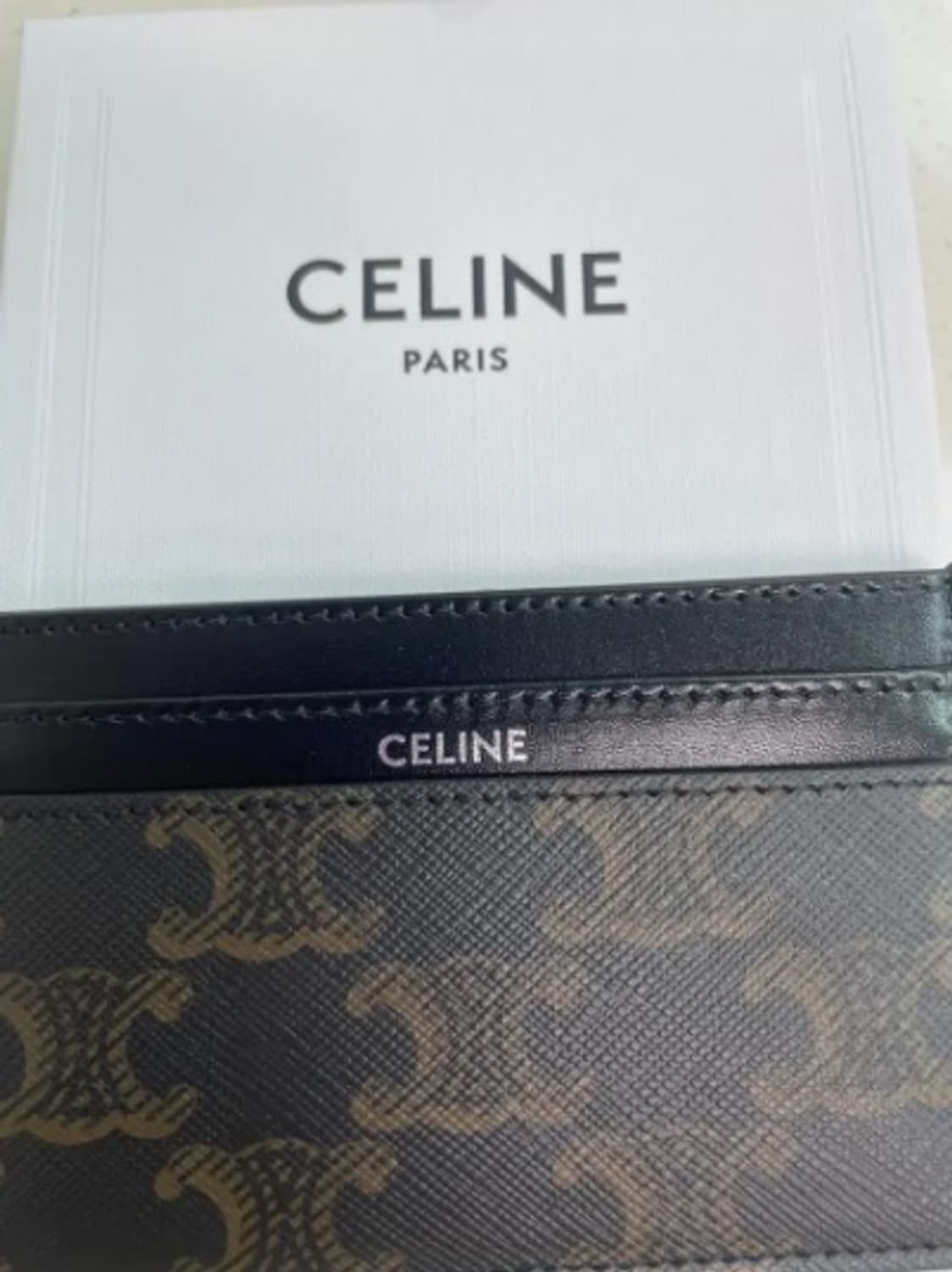 [정품] 셀린느 트리옹프 카드 지갑 새상품 급  상품이미지1