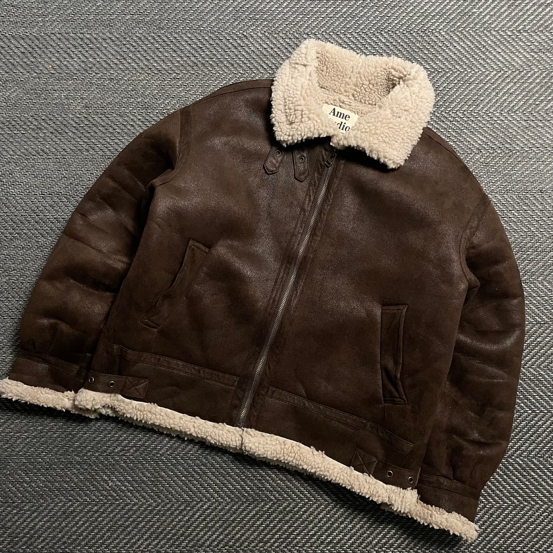 Ame Studio 하이넥 스웨이드 무스탕 자켓y 5318 상품이미지1