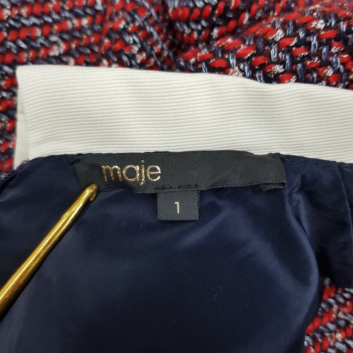 마쥬 maje 트위드 카라 원피스 1사이즈 상품이미지7