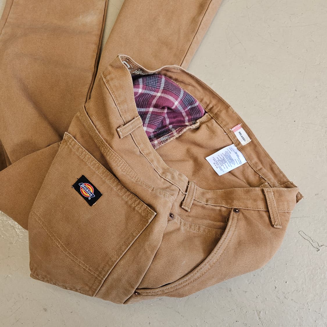 Dickies 디키즈 덕 팬츠 워크팬츠 카펜터팬츠 30인치 플란넬 소재 상품이미지8