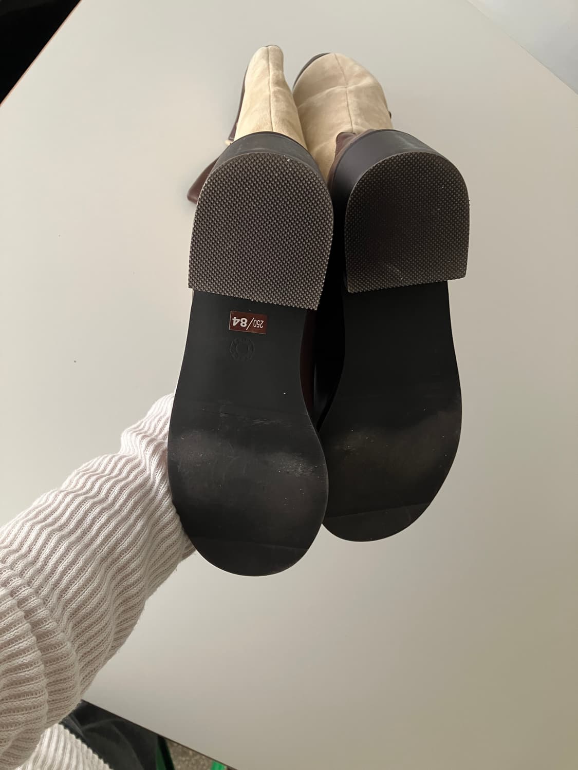 배색 롱 부츠 상품이미지6