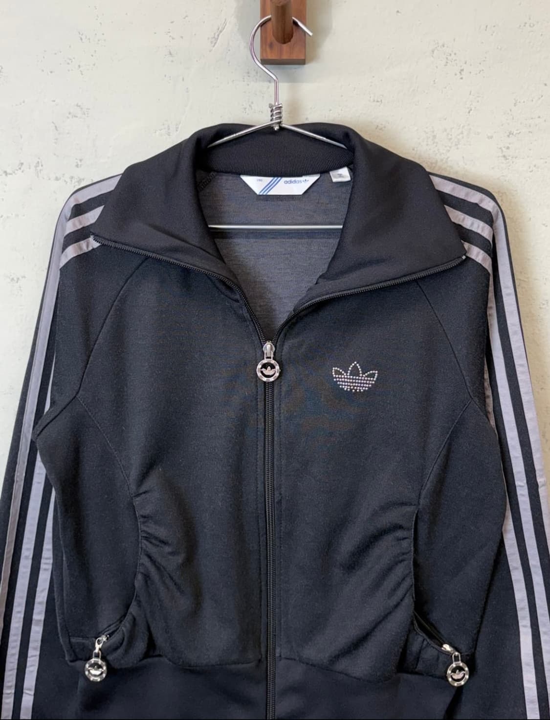 아디다스 큐빅 져지 빈티지 글리터 큐빅 로고 트랙탑 져지 상품이미지6