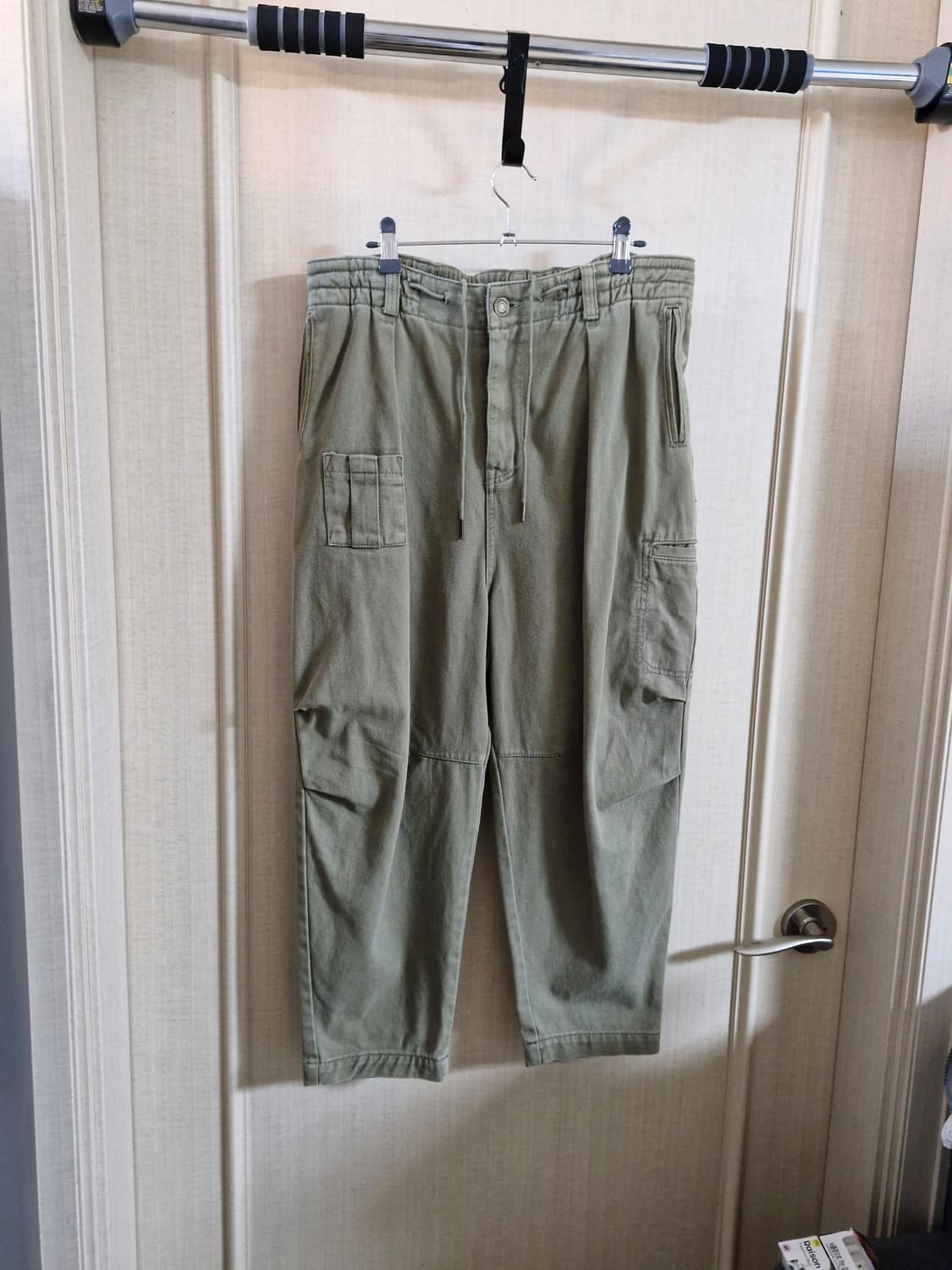 송지오 옴므 크롭 카고 팬츠 배기핏 32 상품이미지1