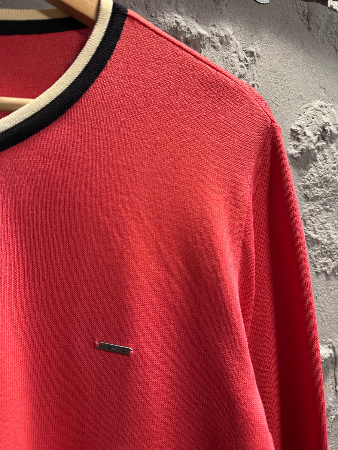 90s 발렌시아가 BALENCIAGA 배색 니트 가디건 핑크 100 상품이미지3