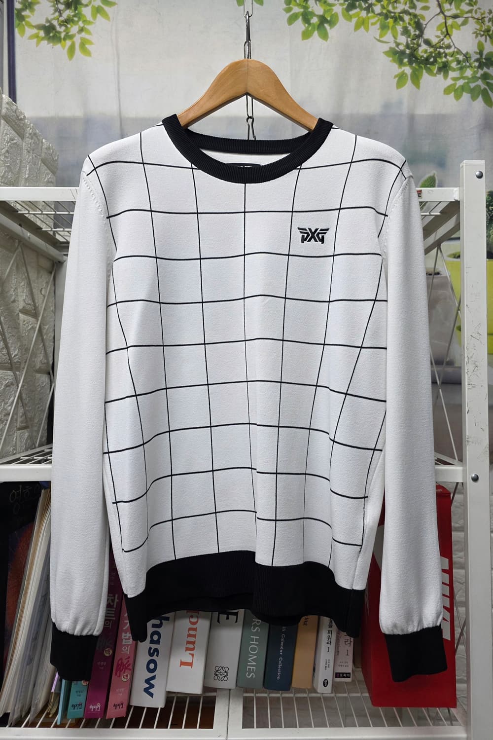 PXG 남성골프니트 105 체크 골프니트티  MM48 상품이미지1