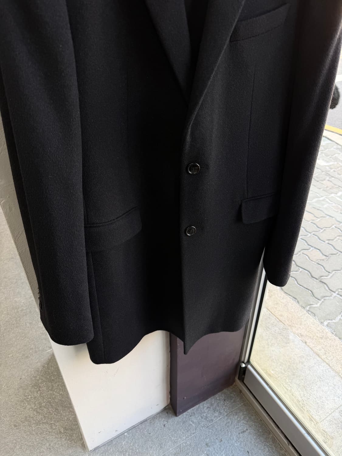 100~105/ 솔리드옴므 콜롬보 캐시미어 블랜딩 코트 상품이미지4