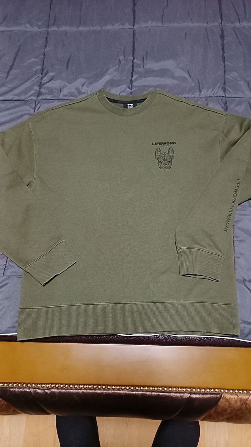 라이프워크 오버핏맨투맨 100 가슴57 기장71 상품이미지1