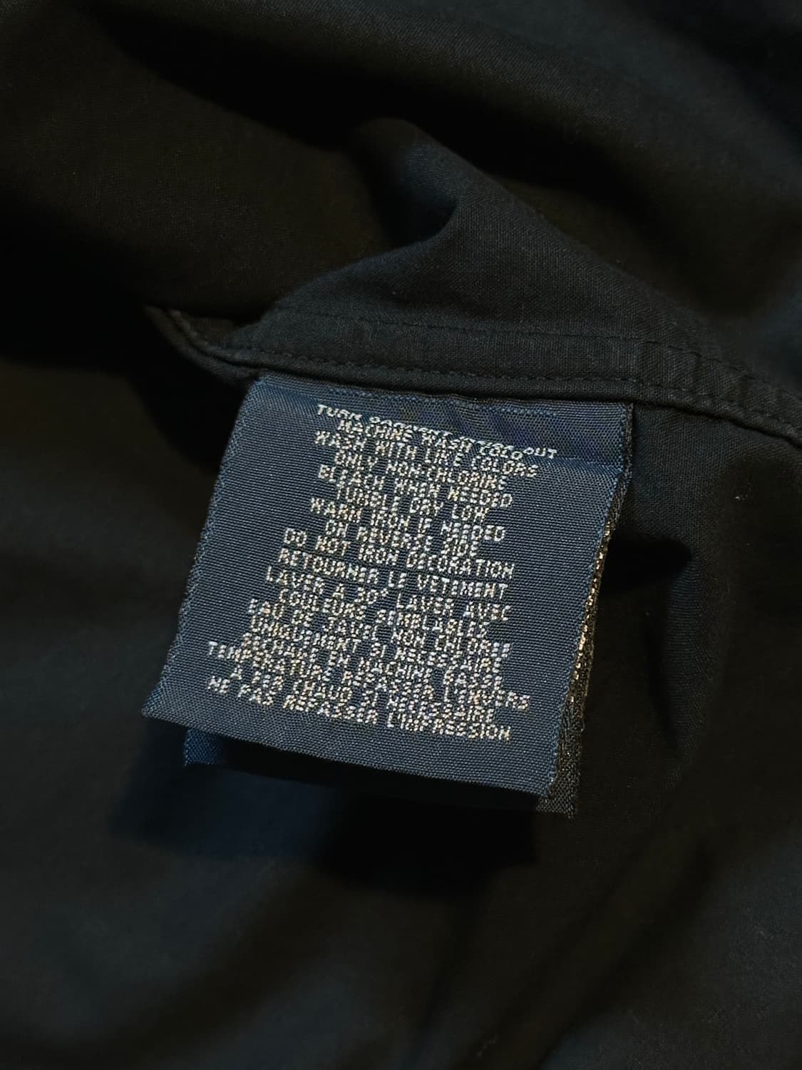 폴로 랄프로렌 투포켓 크레스트 PRL 로고 워크셔츠 블랙 상품이미지6