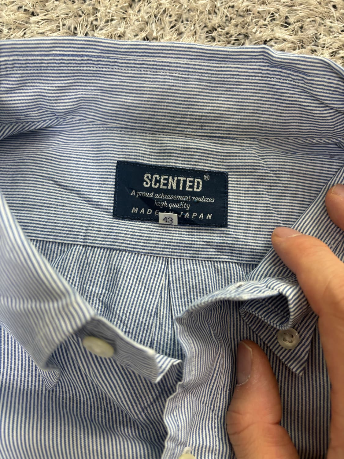 일제 SCENTED 스트라이프셔츠 사이즈 105 상품이미지3