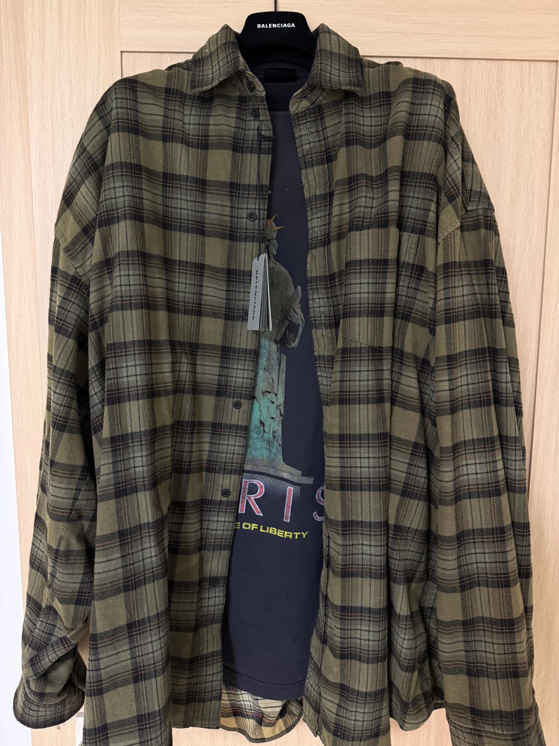 발렌시아가 리버티 파리 체크 셔츠 4 상품이미지1