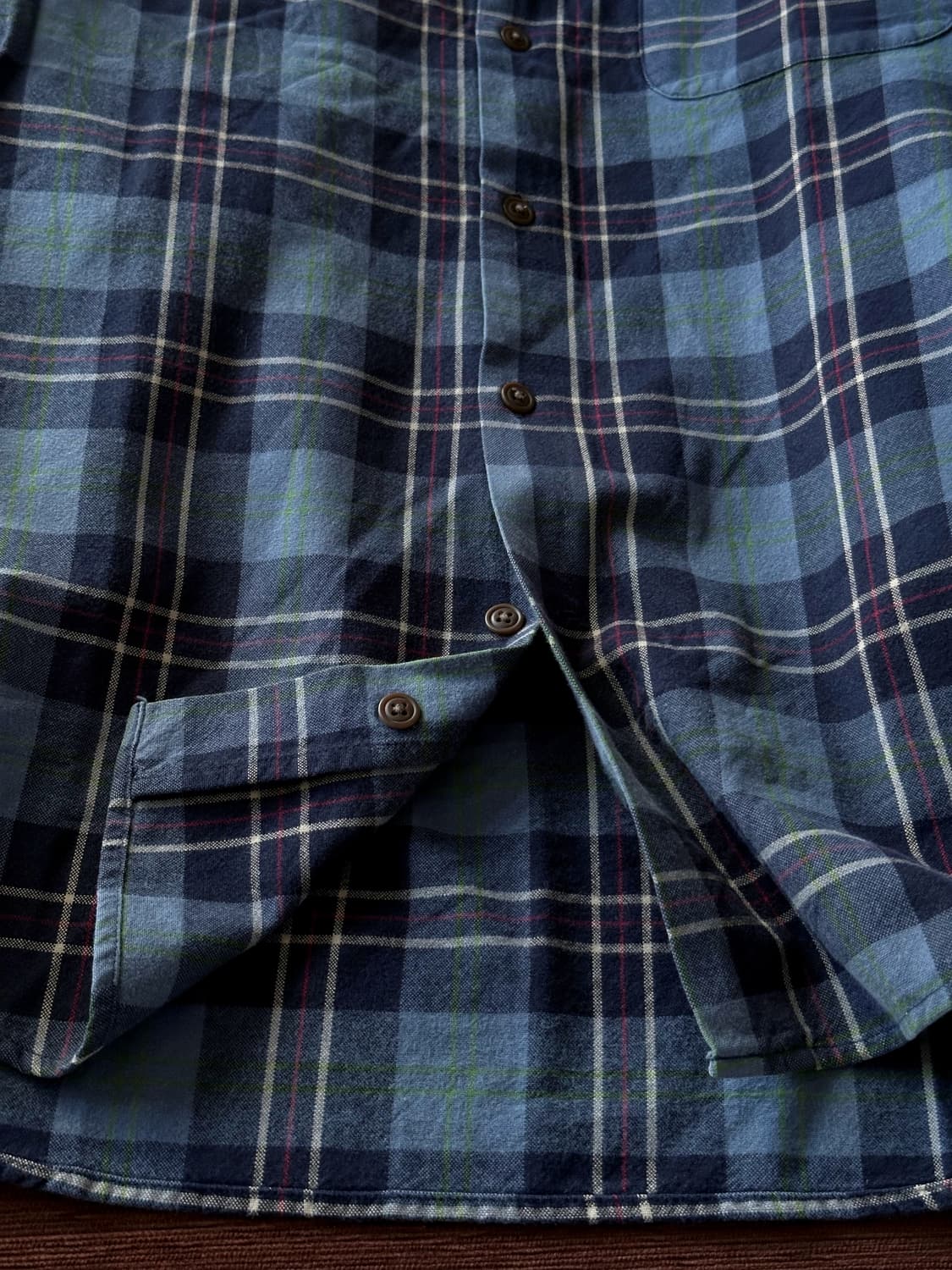 Cotton woven check wide shirt 상품이미지3