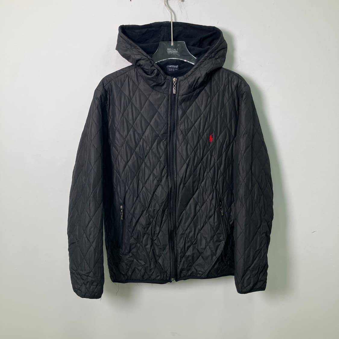 폴로 랄프로렌 블랙 후드 퀄팅 자켓  상품이미지1