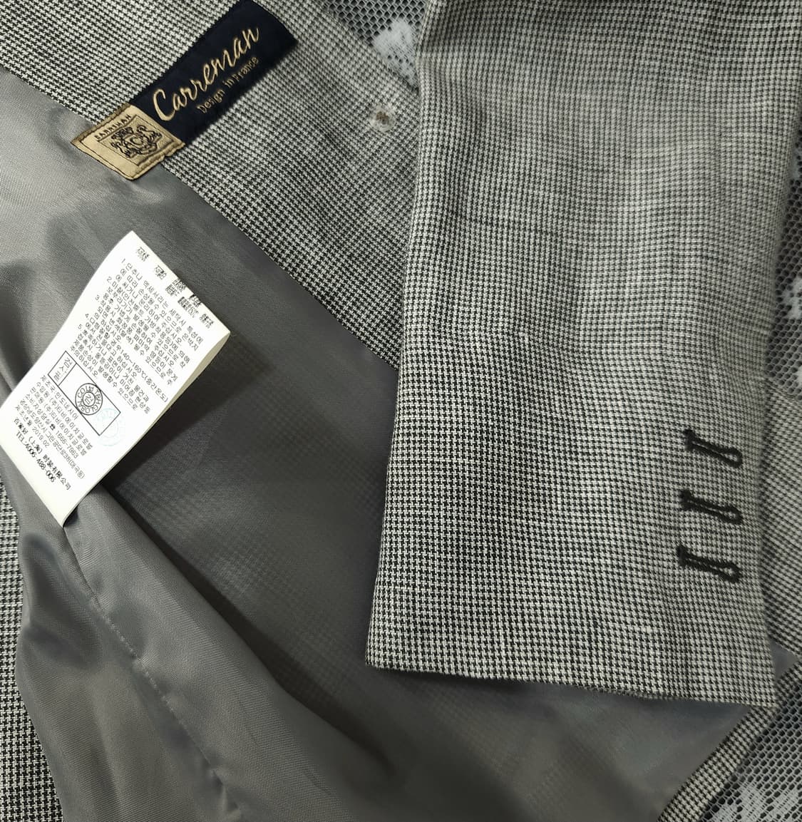 (새상품)타하리 체크 린넨자켓55 상품이미지7