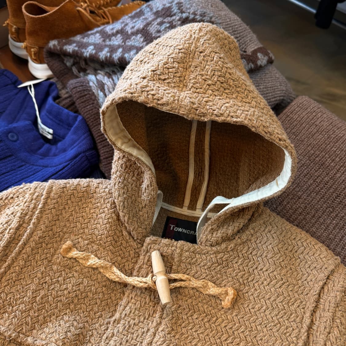 타운크래프트 BY 써니 스포츠 울 레이온 폴리 니트 더플 코트 떡볶이코트 상품이미지5