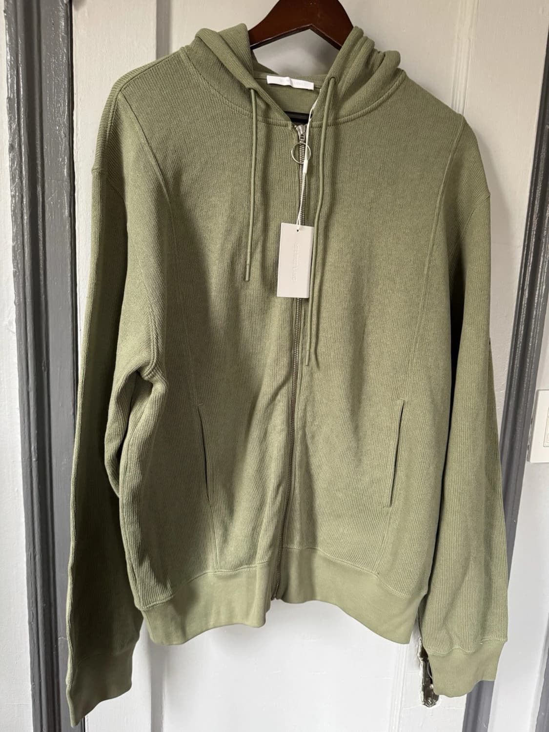 헬무트랭 플리스 후디 스웨터 그린 상품이미지2