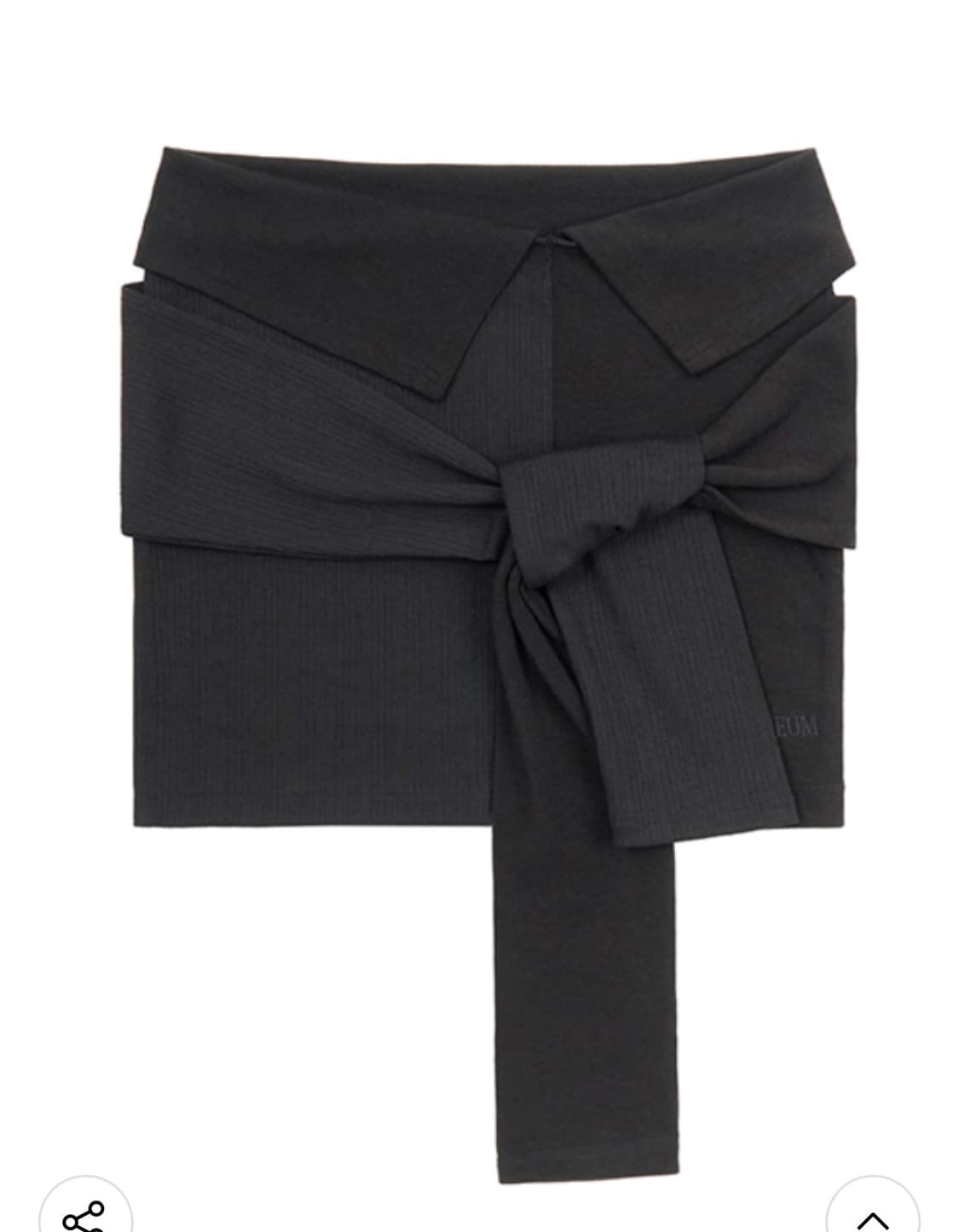 지제뮤지엄 UNBALANCE TUBE TOP (BLACK) 상품이미지2