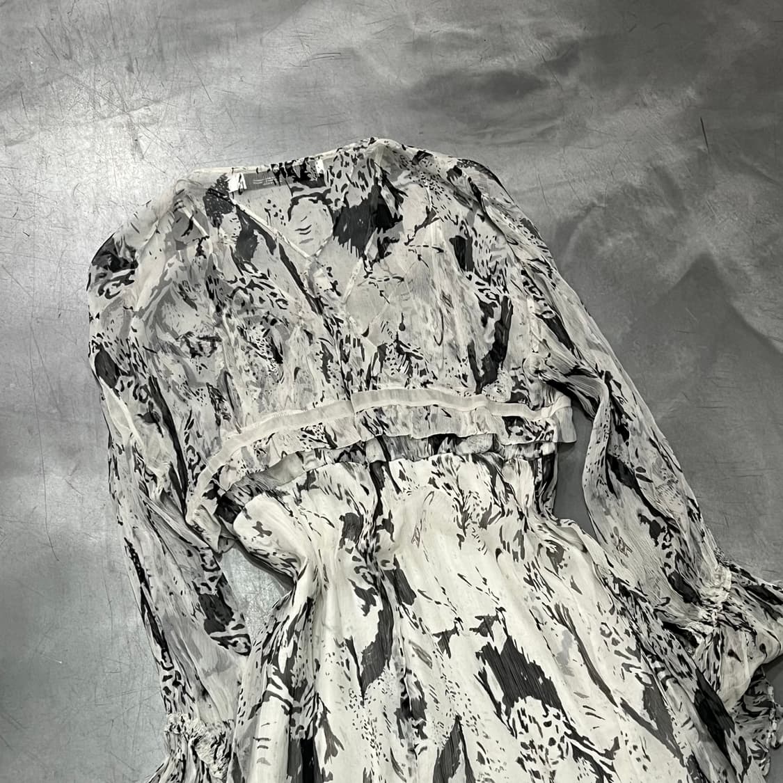  이로 패턴 쉬픈 원피스 y15872 상품이미지5