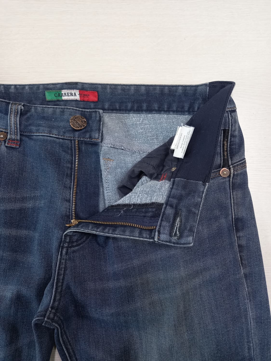 34 CARRERA 약기모 워싱 스판 슬림일자진 진청 34-585 상품이미지7