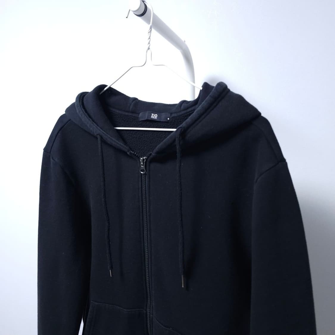 지오송지오 백 로고 기모 후드집업 M 상품이미지3