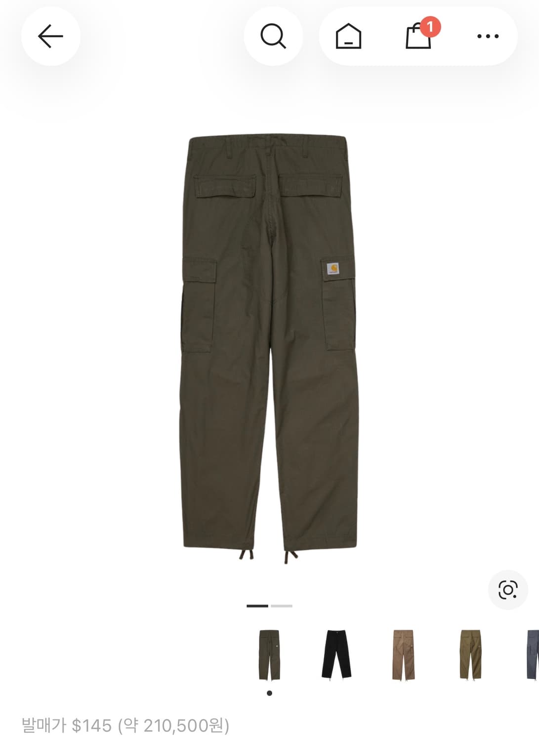 칼하트 레귤러 카코 팬츠 상품이미지1