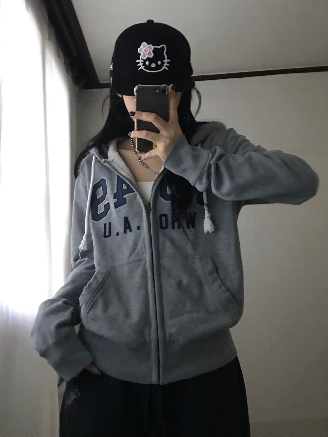 후아유 그레이 후드집업 상품이미지6