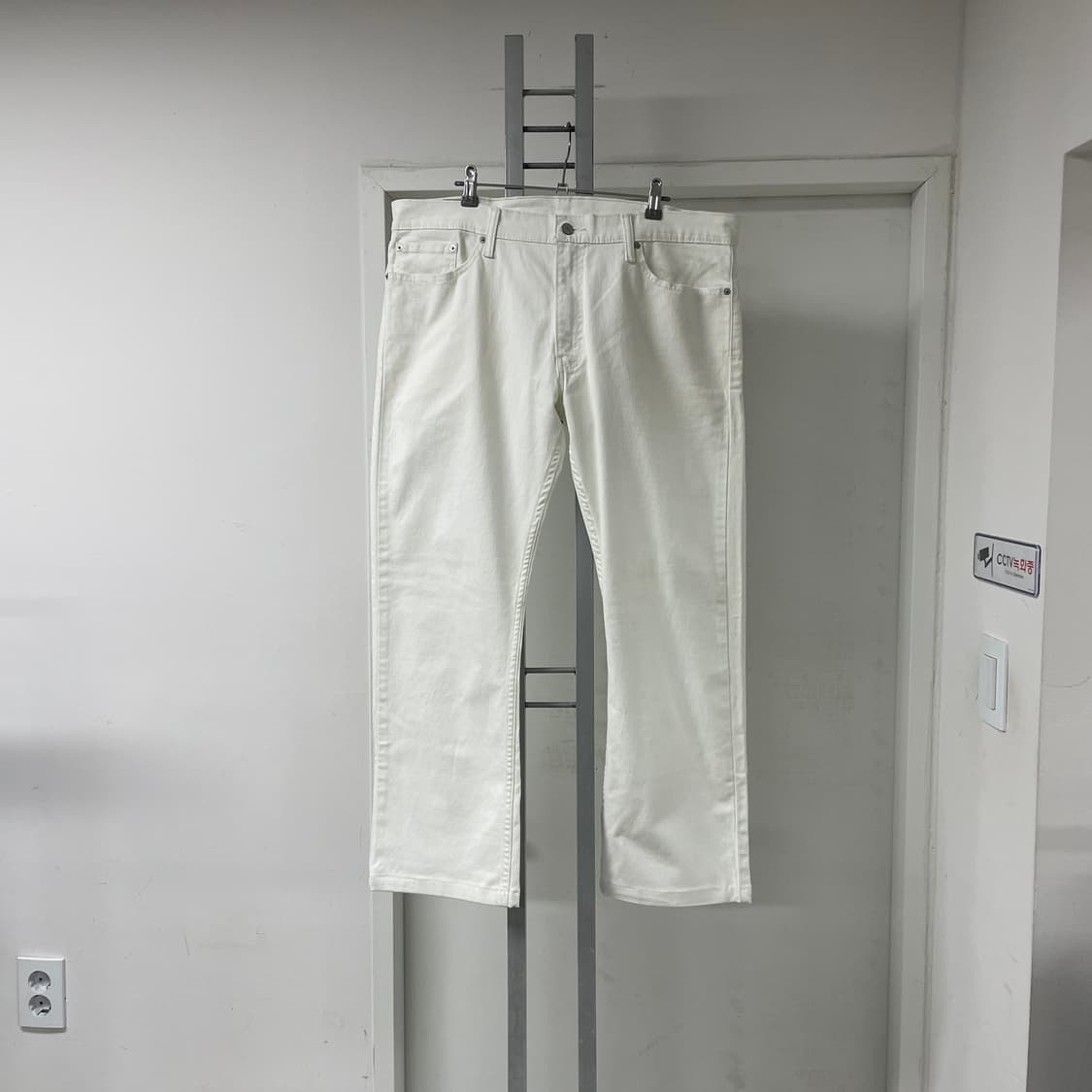리바이스 514 화이트 데님 팬츠 W38 L32 상품이미지6